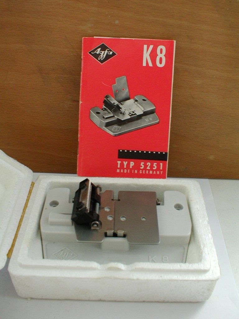 Agfa K8 plakpers voor 8mm film, Klebepresse -K Type 5251, Ophalen of Verzenden, 8mm, (Video)band