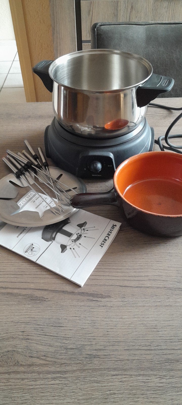 SilverCrest elektrische fondueset - Zo goed als nieuw, Ophalen, Zo goed als nieuw, Elektrisch, Fondueset