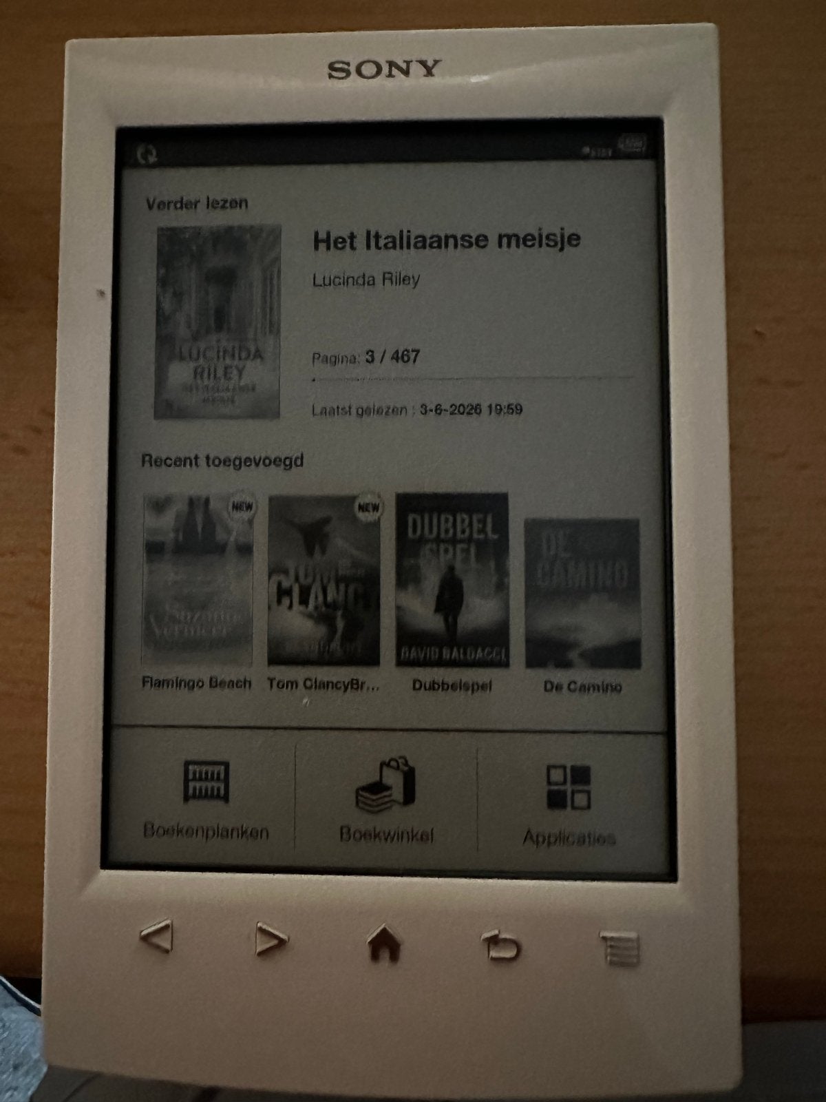 Sony PRS-T2 e-reader igs  met boeken en handleiding, Computers en Software, E-readers, Ophalen of Verzenden, Zo goed als nieuw