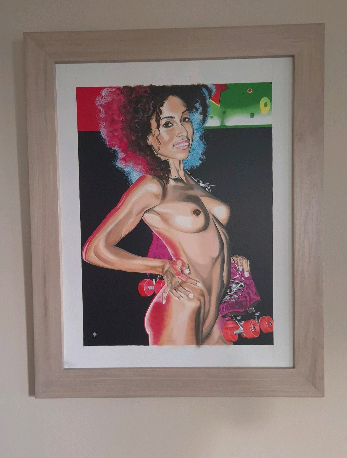 Erotisch schilderij - Kleur bekennen - door Hans van der Eng, Ophalen