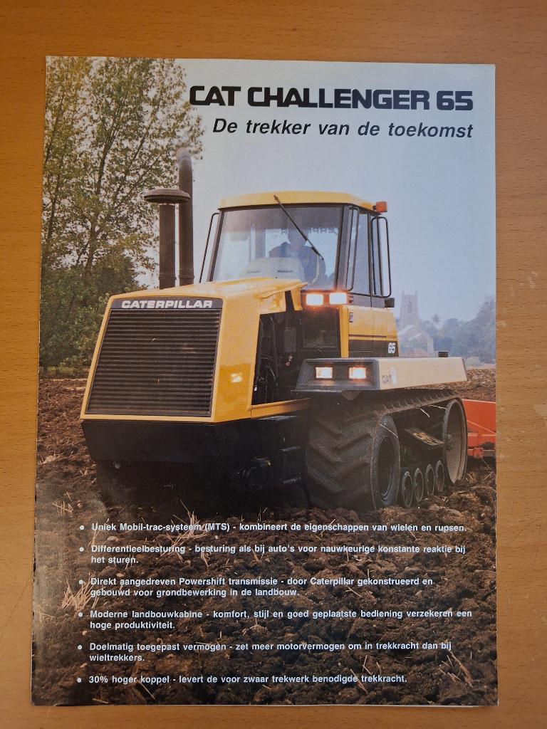 Folder Cat Challenger 65 de trekker van de toekomst, Verzenden, Gelezen, Tractor en Landbouw