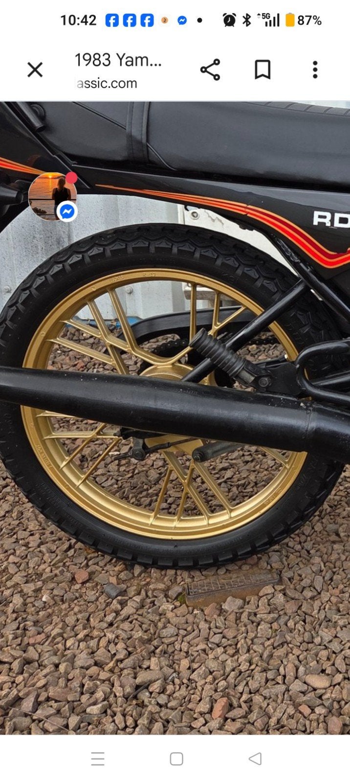 Yamaha rd mx velgen. Gezocht, 80 kg of meer, Overige typen, Ophalen of Verzenden, Zo goed als nieuw