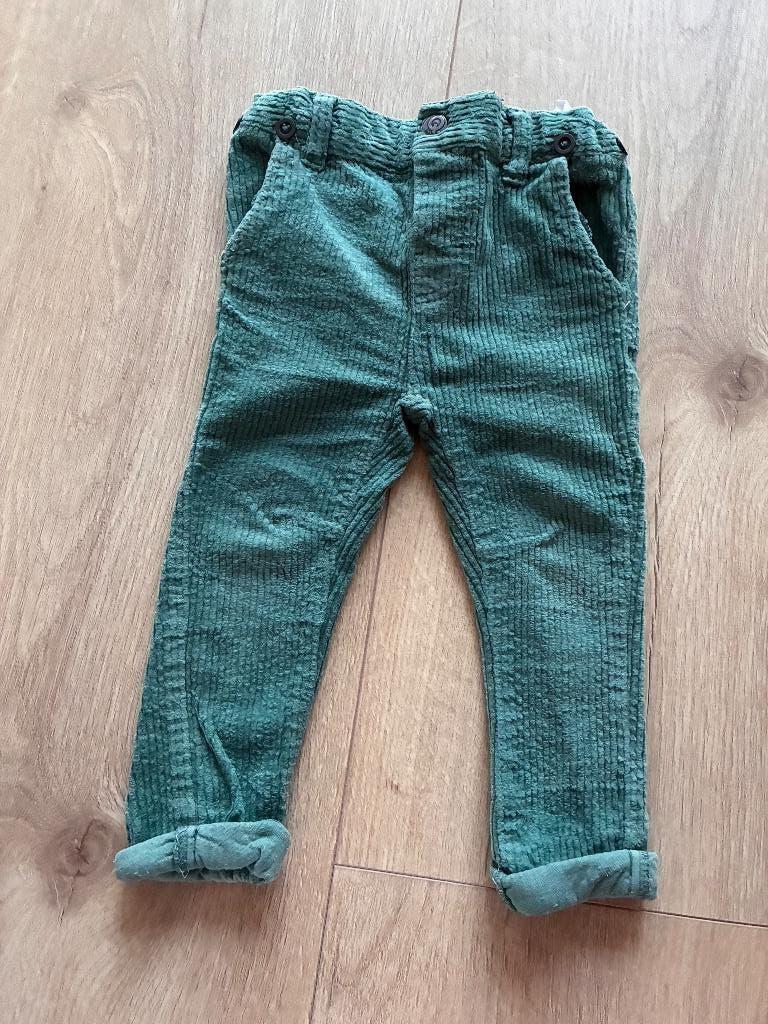 FlinQ lange broek rib groen maat 86, Kinderen en Baby's, Babykleding | Maat 86, Ophalen, Zo goed als nieuw, Jongetje of Meisje