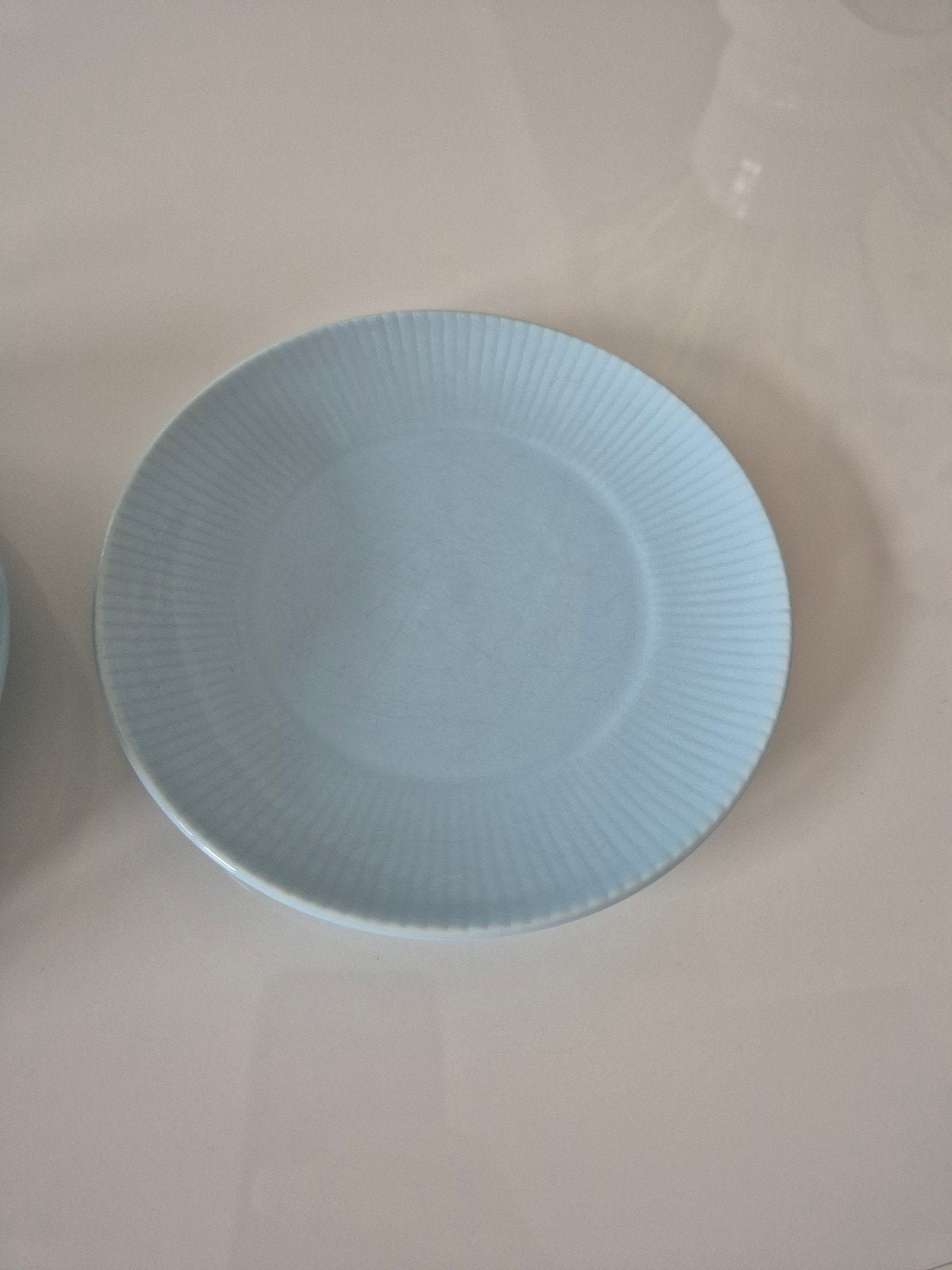 Hema lichtblauwe taartbordjes set - 6 stuks, Ophalen, Keramiek, Zo goed als nieuw, Bord(en)