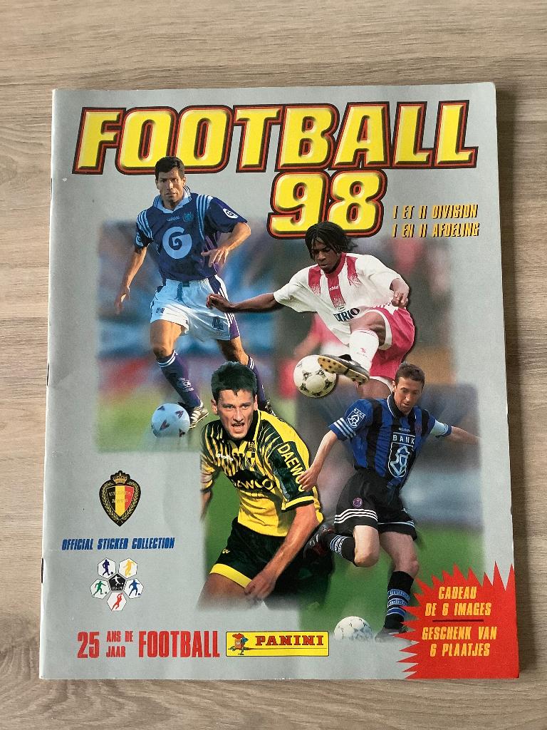 Panini België Football 98, Verzamelen, Ophalen of Verzenden, Gebruikt, Buitenlandse clubs, Poster, Plaatje of Sticker