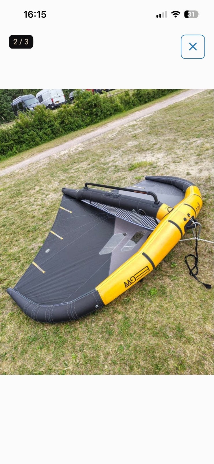 RRD Aluula 4.0m Wingfoil Zeil - Zo goed als nieuw, Met draagtas, 3.5 tot 5 m², RRD, Ophalen of Verzenden
