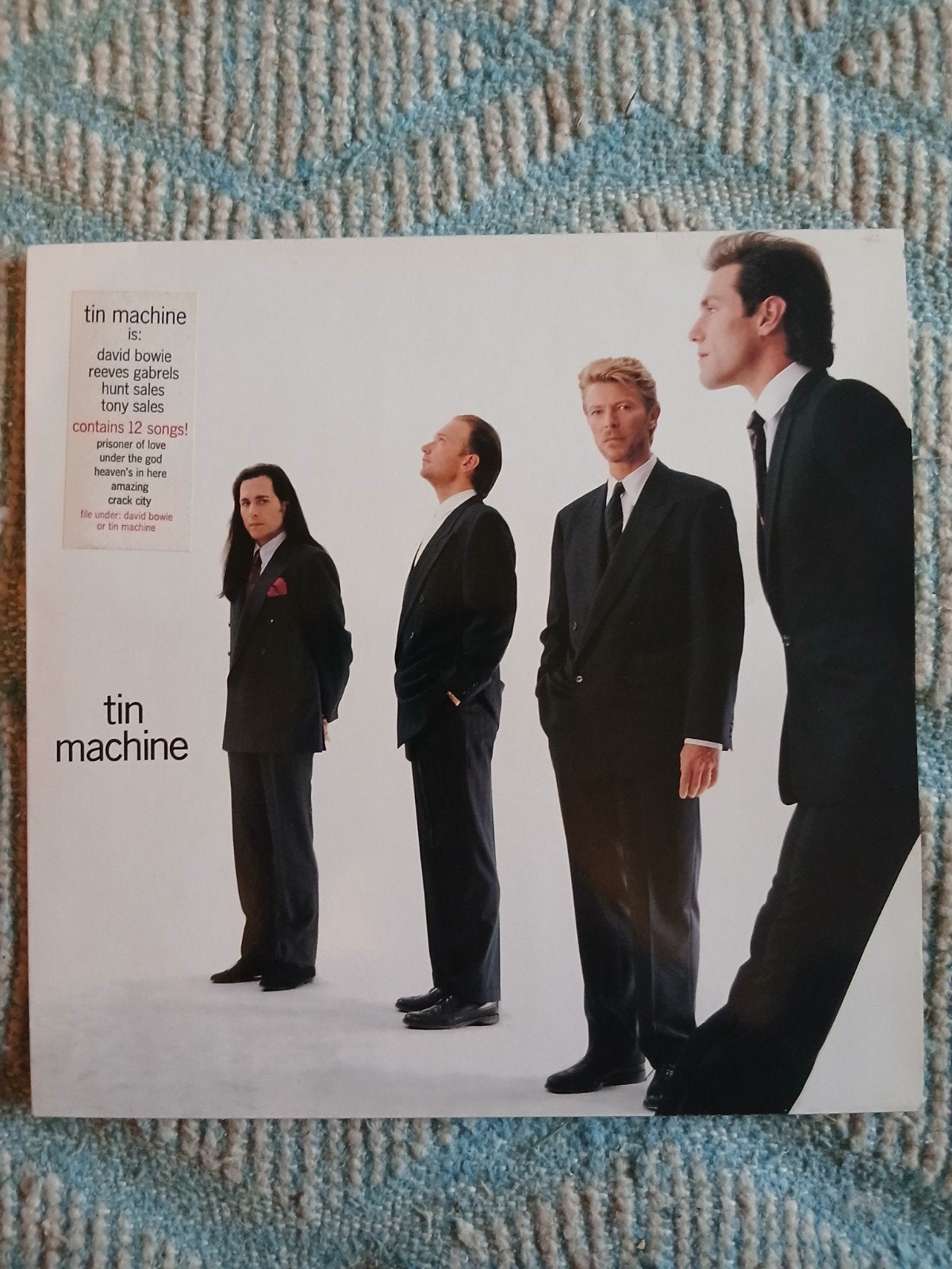Tin Machine - David Bowie LP Vinyl, Cd's en Dvd's, Vinyl | Pop, Gebruikt, 1980 - 1989, Ophalen of Verzenden, Inclusief binnenhoes