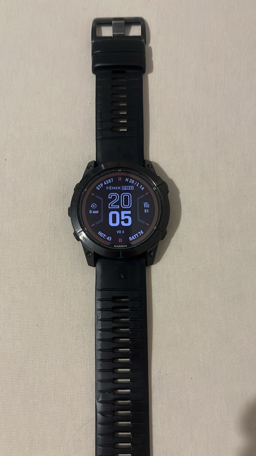 Garmin Fenix 7x Pro Sapphire Solar met garantie, Afstand, Zwart, Ophalen of Verzenden, Zo goed als nieuw