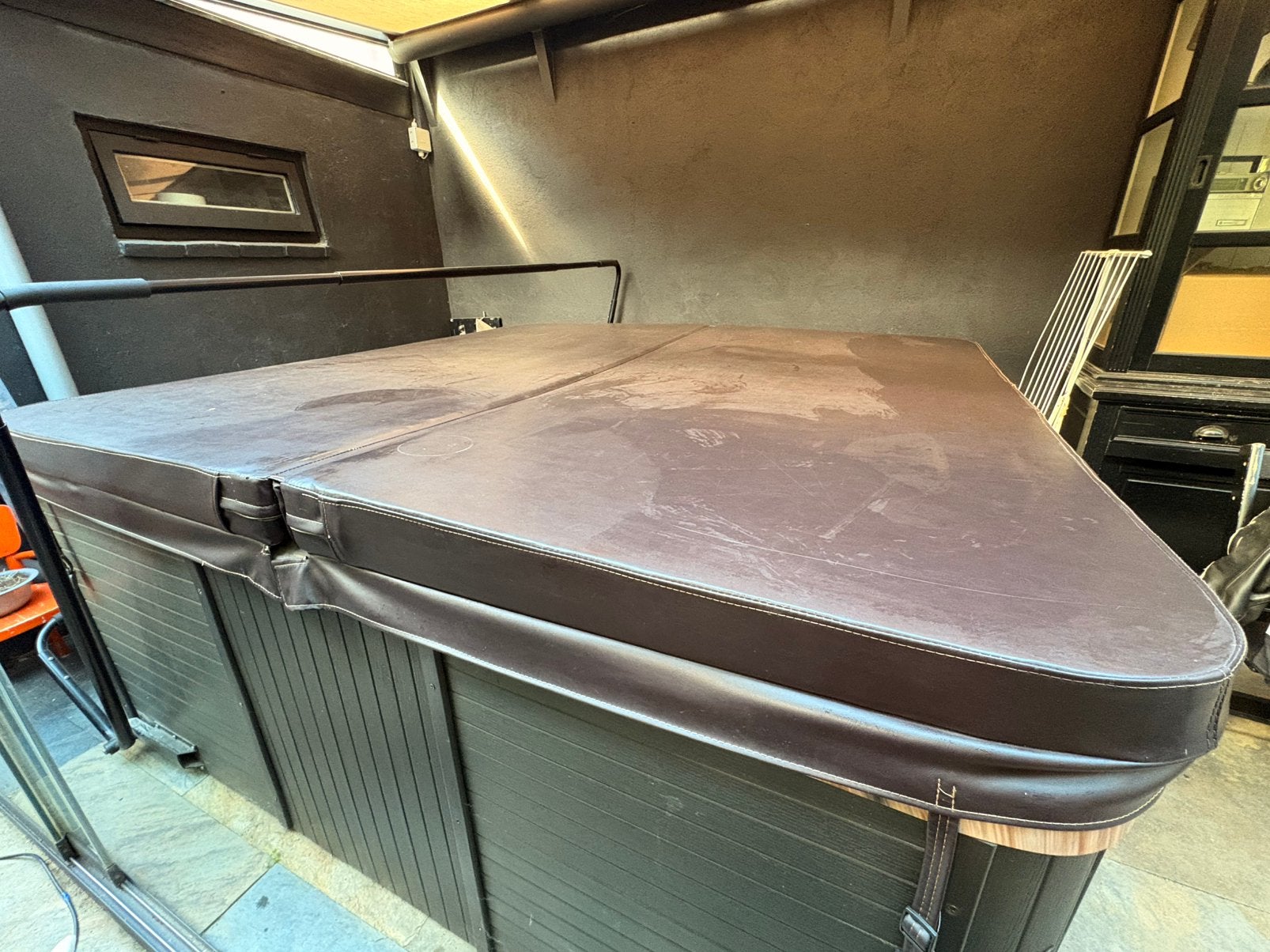 Cover voor jacuzzi maat 230x230 cm, Tuin en Terras, Ophalen, Gebruikt, Afdekzeil