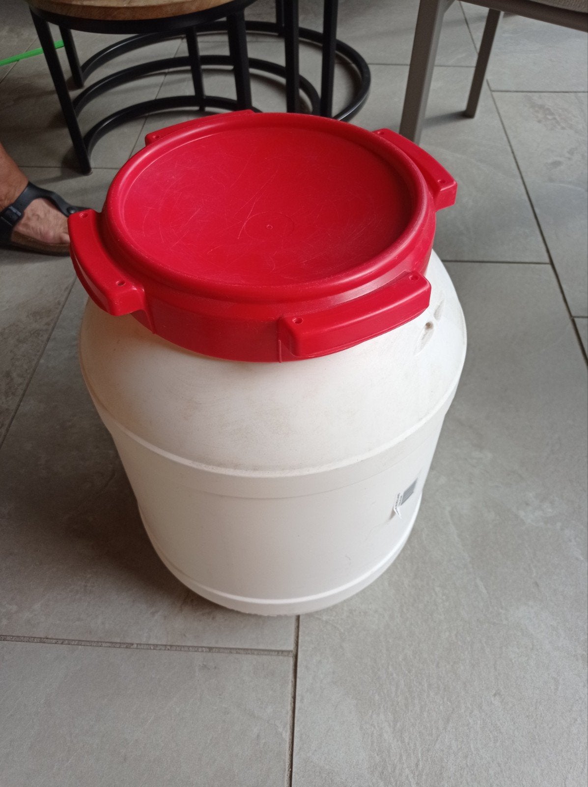 te koop pvc container/groente vat, Ophalen, Kunststof