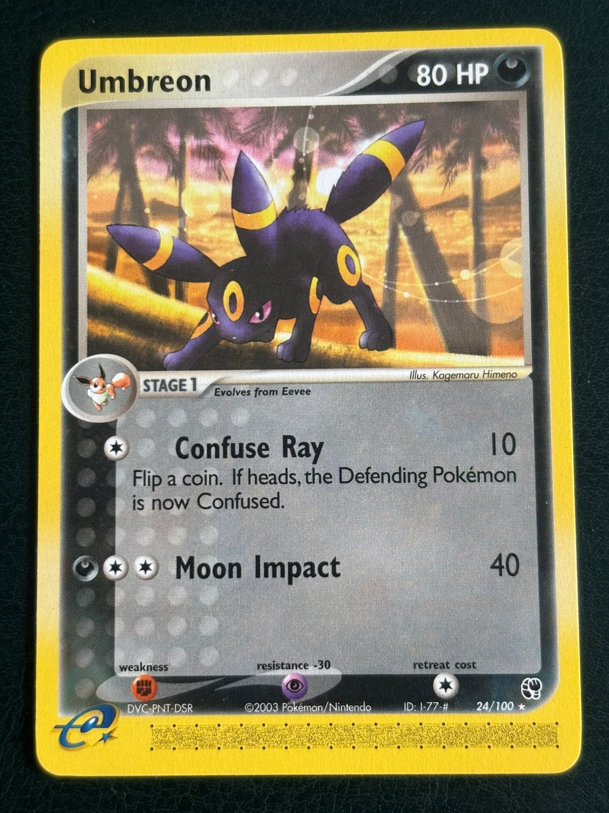 Umbreon #24 Pokemon Sandstorm, Ophalen of Verzenden, Zo goed als nieuw