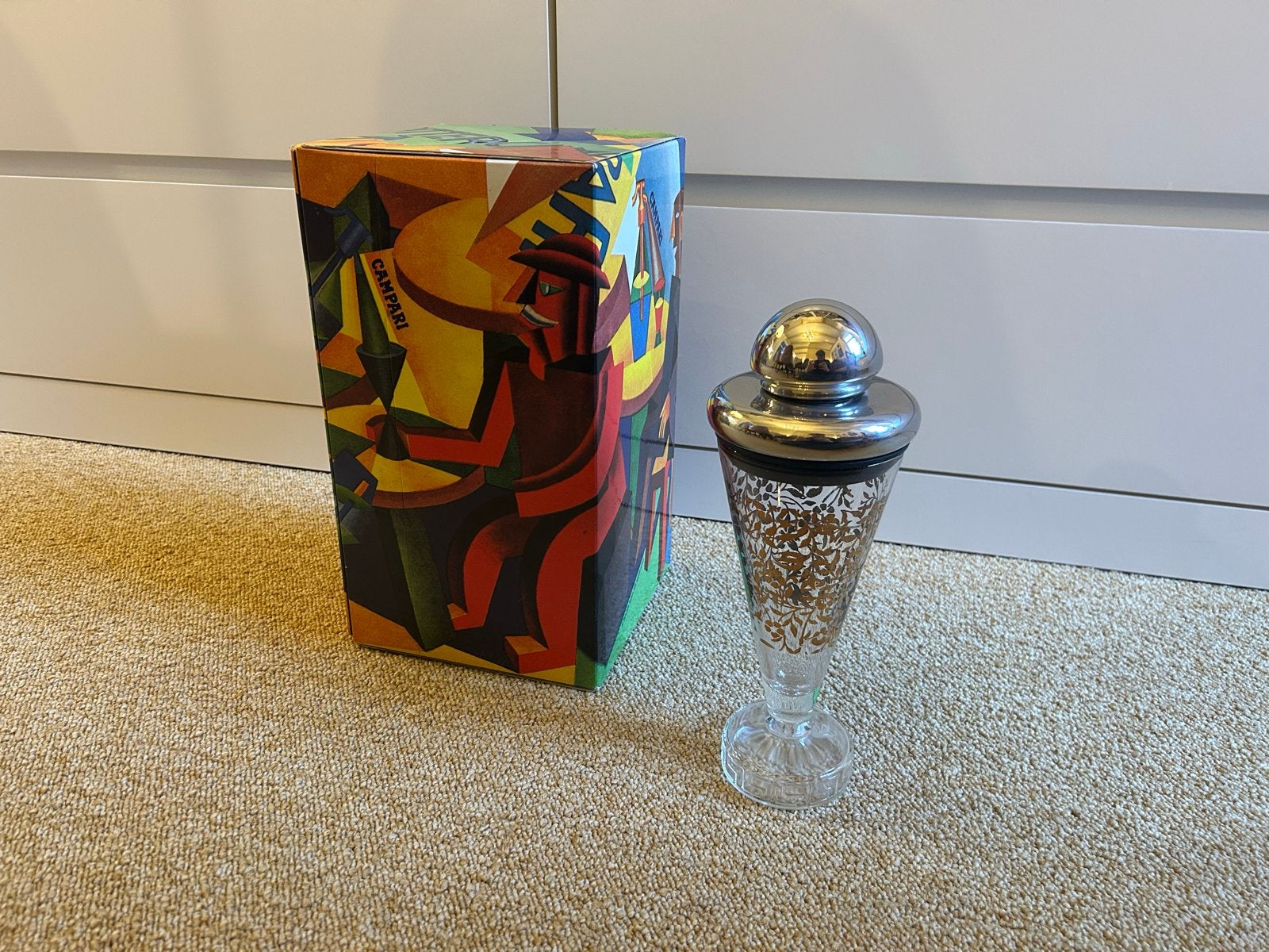 Alessi Campari Shaker, Ophalen of Verzenden, Zo goed als nieuw, Alessi, Meerkleurig