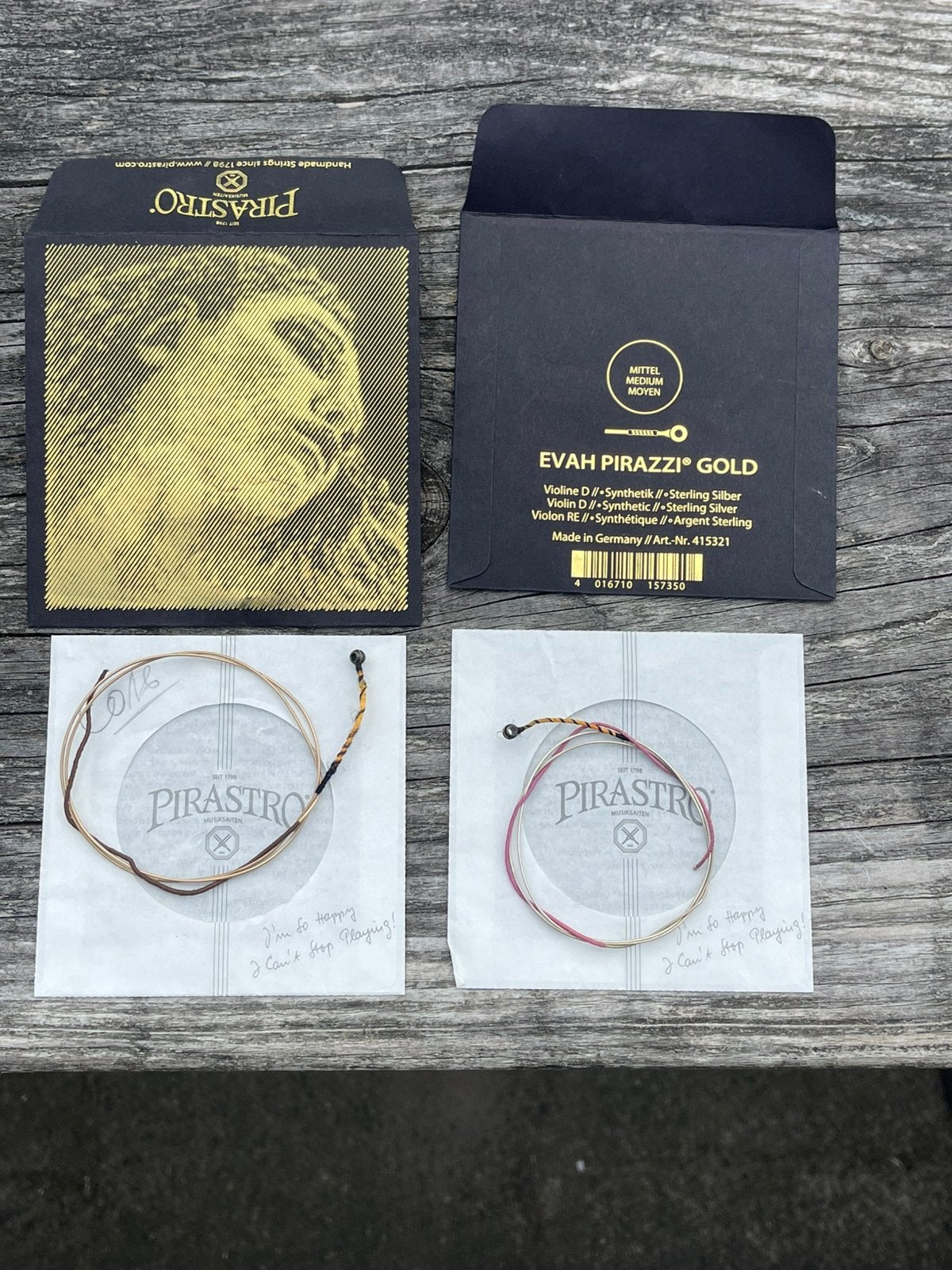Pirastro Oliv G + Evah Pirazzi Gold D vioolsnaren – Nieuw, Muziek en Instrumenten, Strijkinstrumenten | Violen en Altviolen, Ophalen of Verzenden