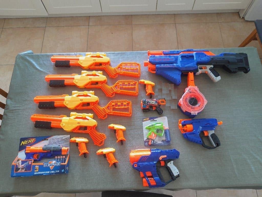 nerf pistolen, Ophalen of Verzenden, Zo goed als nieuw