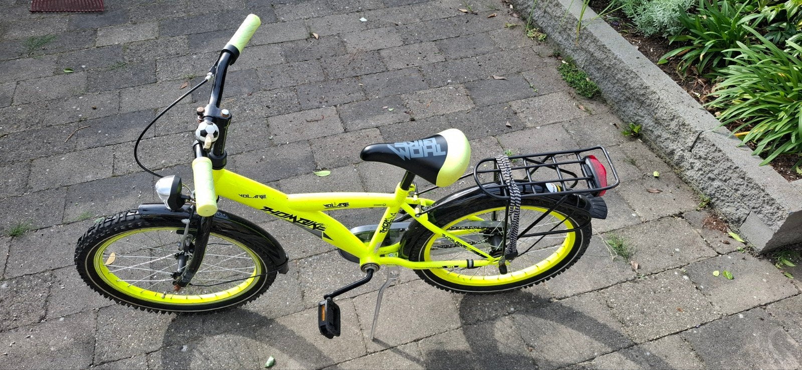 Thombike kinderfiets 20 inch - Neon Geel, Fietsen en Brommers, Ophalen, Terugtraprem, Thombike, 16 tot 20 inch