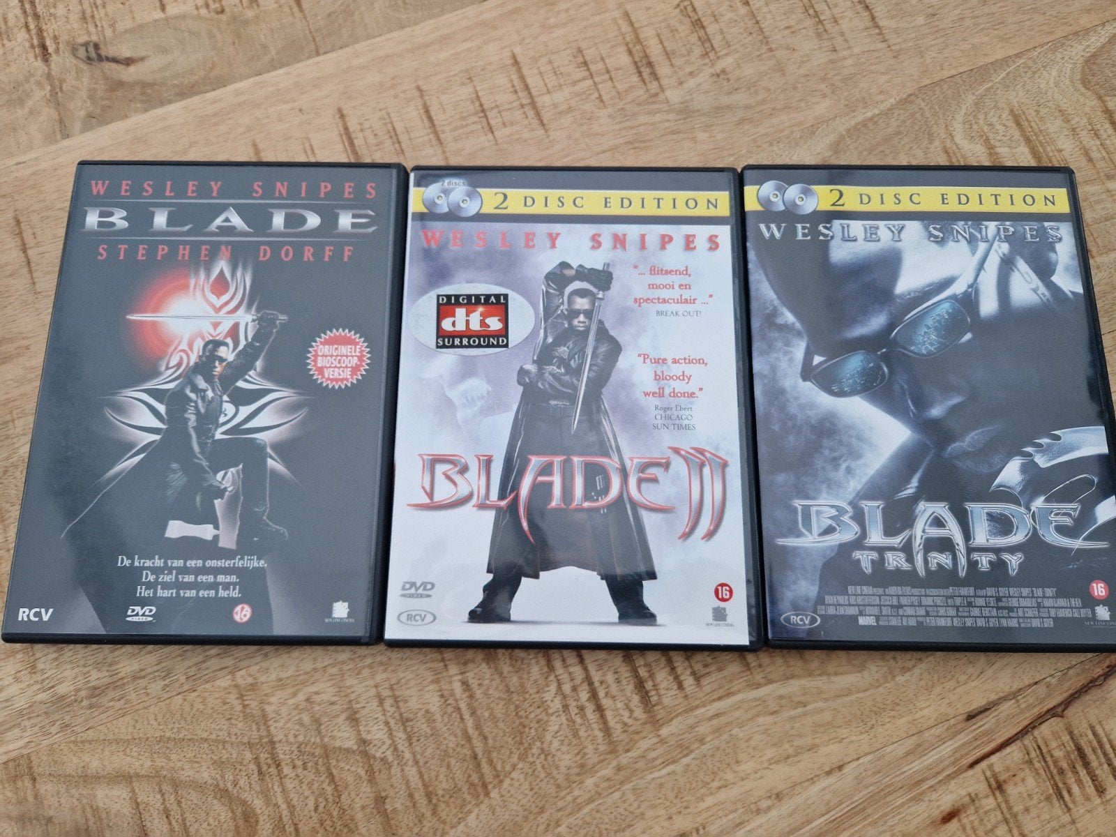 Blade 1-2-3 dvd set, Vanaf 16 jaar, Nederlands, Actie, Ophalen of Verzenden