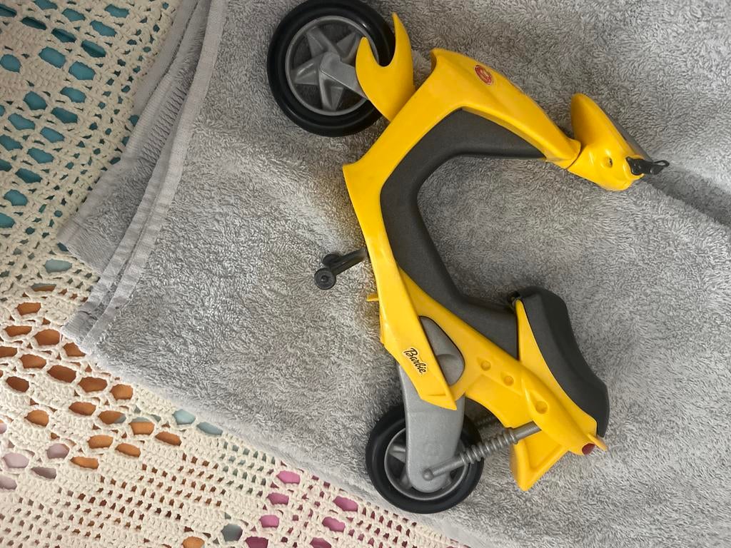 Barbie Motorfiets Geel - Speelgoed, Ophalen of Verzenden, Gebruikt