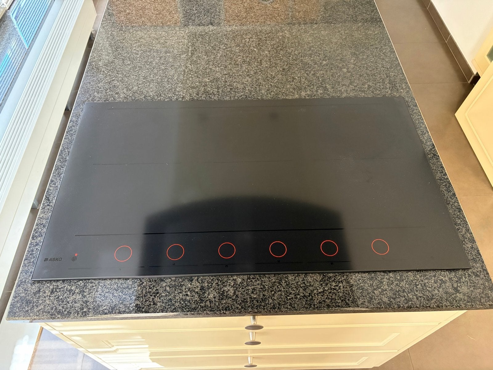 ASKO Inductiekookplaat HID956MC - 5 kookzones, Witgoed en Apparatuur, Kookplaten, Ophalen, Gebruikt, Inbouw, Inductie