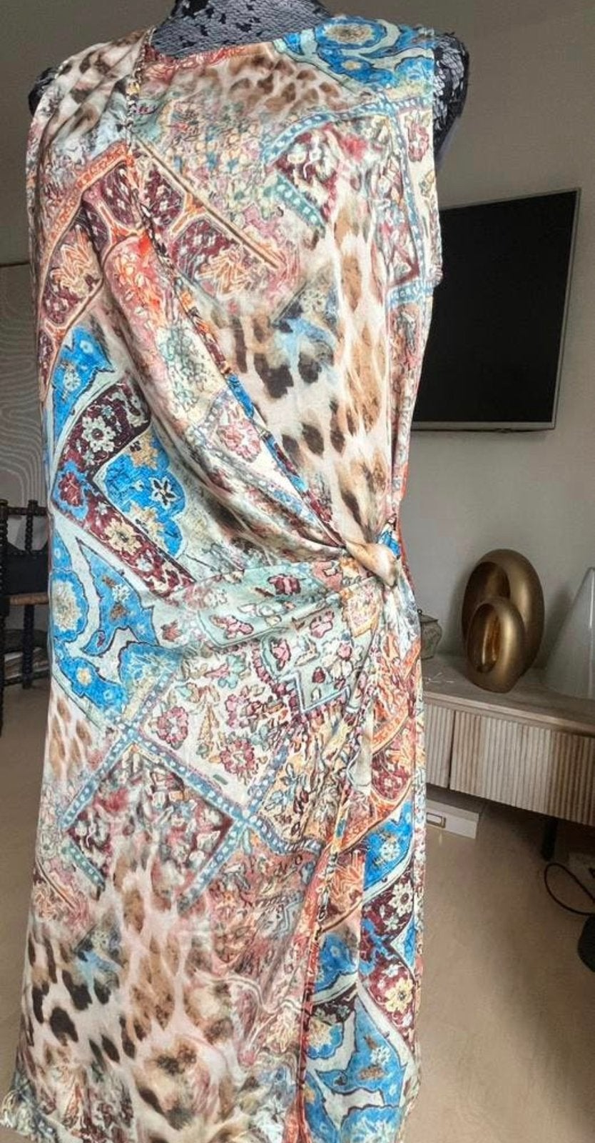Als NIEUW ESQUALO jurkje iets satijn prachtig model mt36, Maat 38/40 (M), Beige, Esqualo, Ophalen of Verzenden