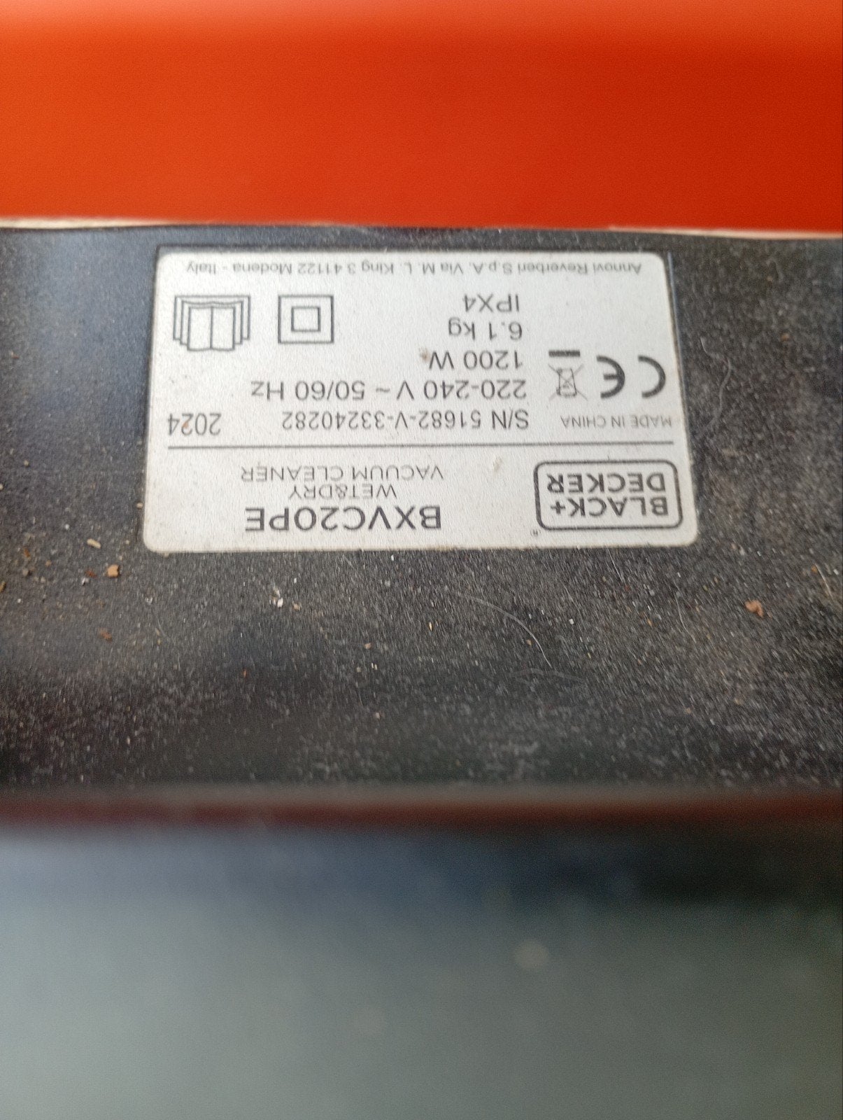 BLACK+DECKER BXVC20PE Nat- en Droogzuiger 1200W, Gebruikt, Ophalen of Verzenden, Industriële stofzuiger, Reservoir