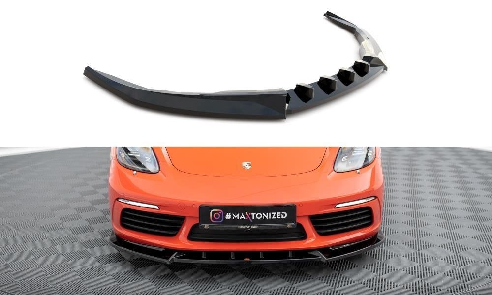Maxton Design Spoiler Splitter Lip Voor Porsche Cayman 718, Auto diversen, Tuning en Styling, Verzenden, Automotive Parts, A.parts@hotmail.nl