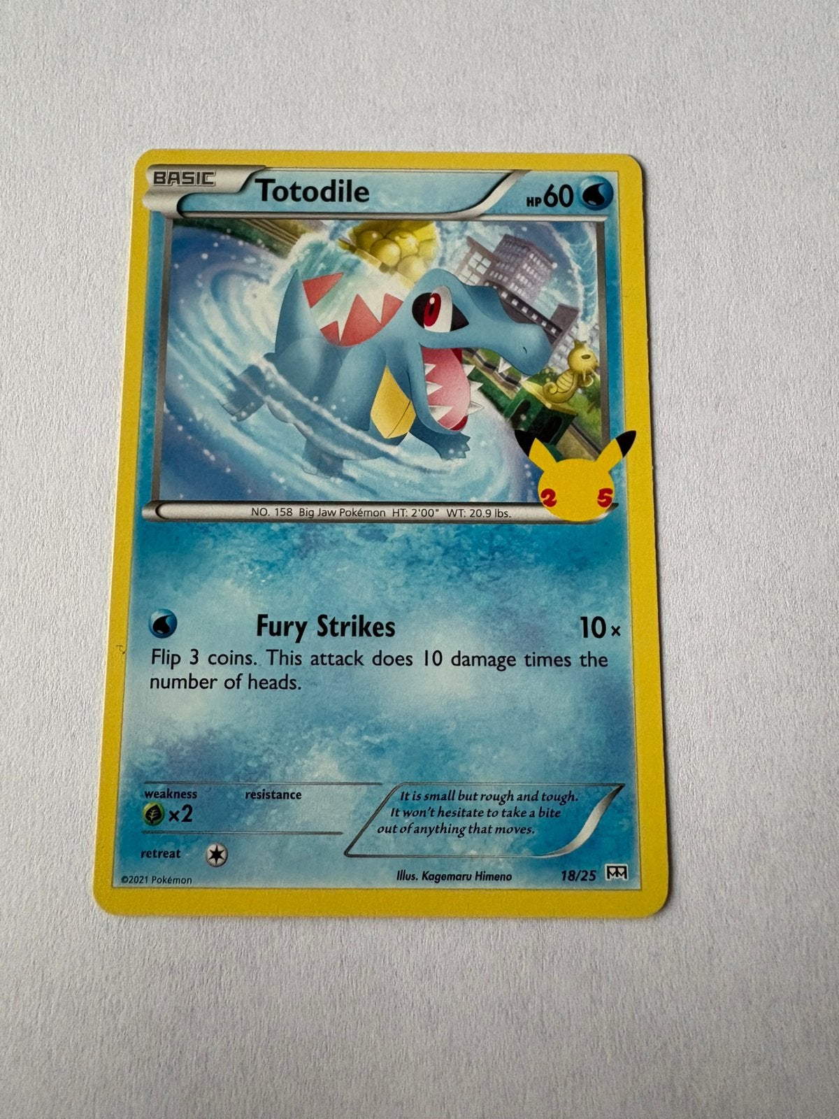 Pokémon kaart Basic Totodile, Ophalen of Verzenden, Nieuw