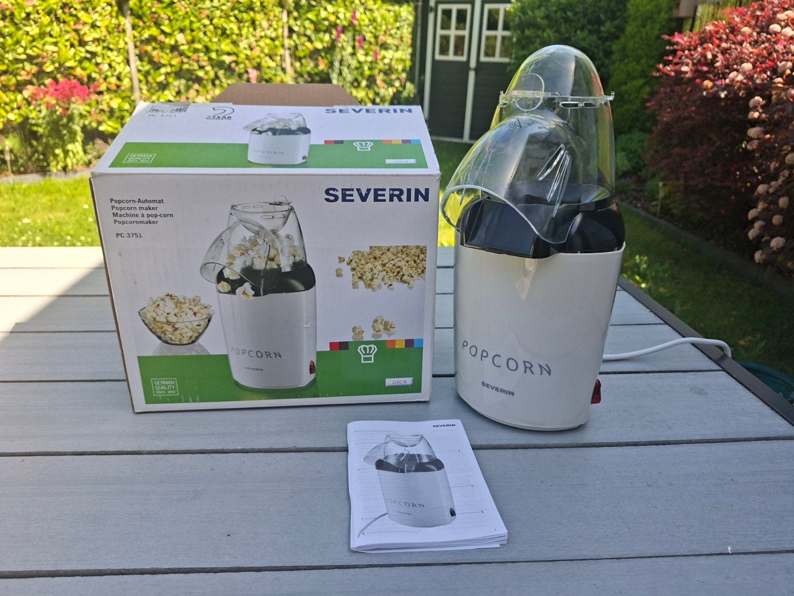 Popcorn maker, Ophalen