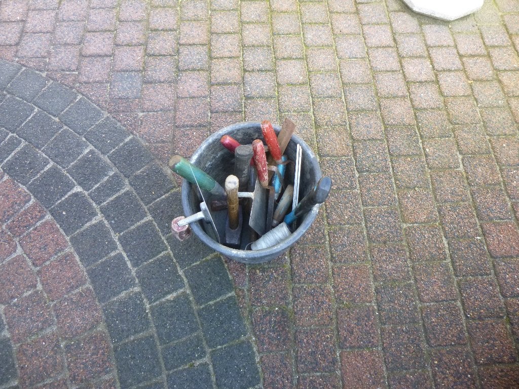 tekoop professioneel metselgereedschap zie foto, Ophalen, Gebruikt
