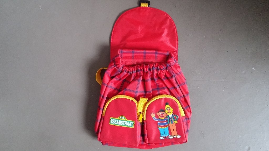 rugzak schooltas sesamstraat, Verzenden, Nieuw, Rood, Rugtas