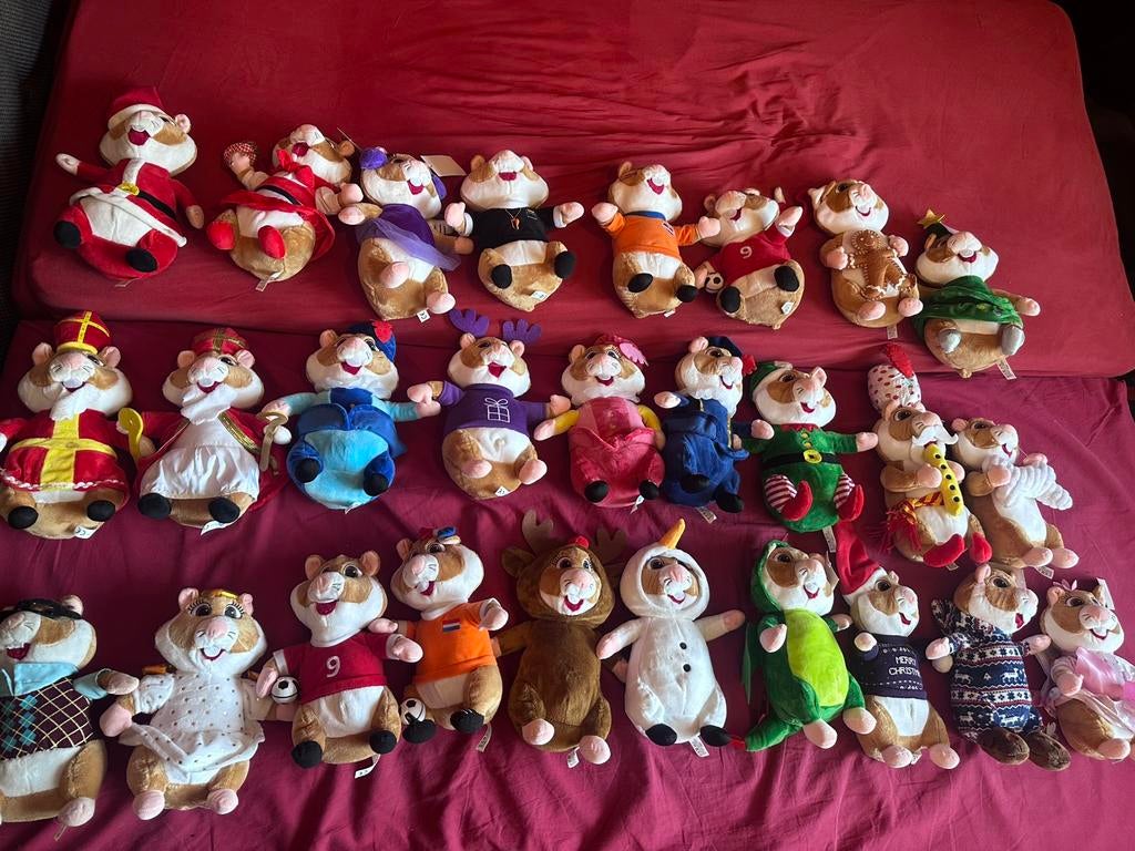 Tekoop 27 kleine en 3 grote hamsters van de AH, Ophalen of Verzenden, Zo goed als nieuw, Overige typen