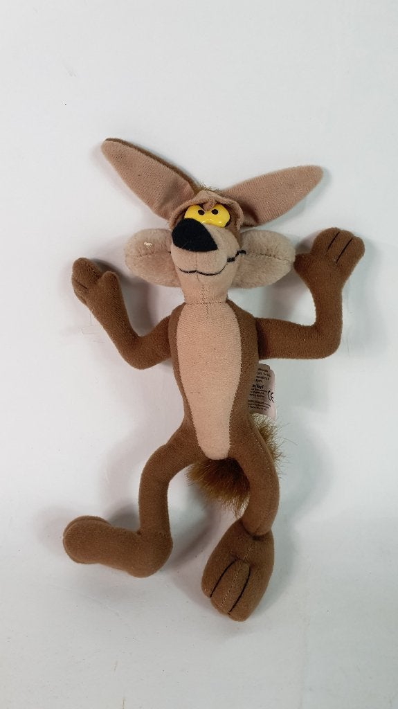 Vintage Wile E. Coyote Roadrunner knuffel, Warner Bros 1997., Tweedehands verkoop, Tweedehands verkoop, Gebruikt, Overige typen