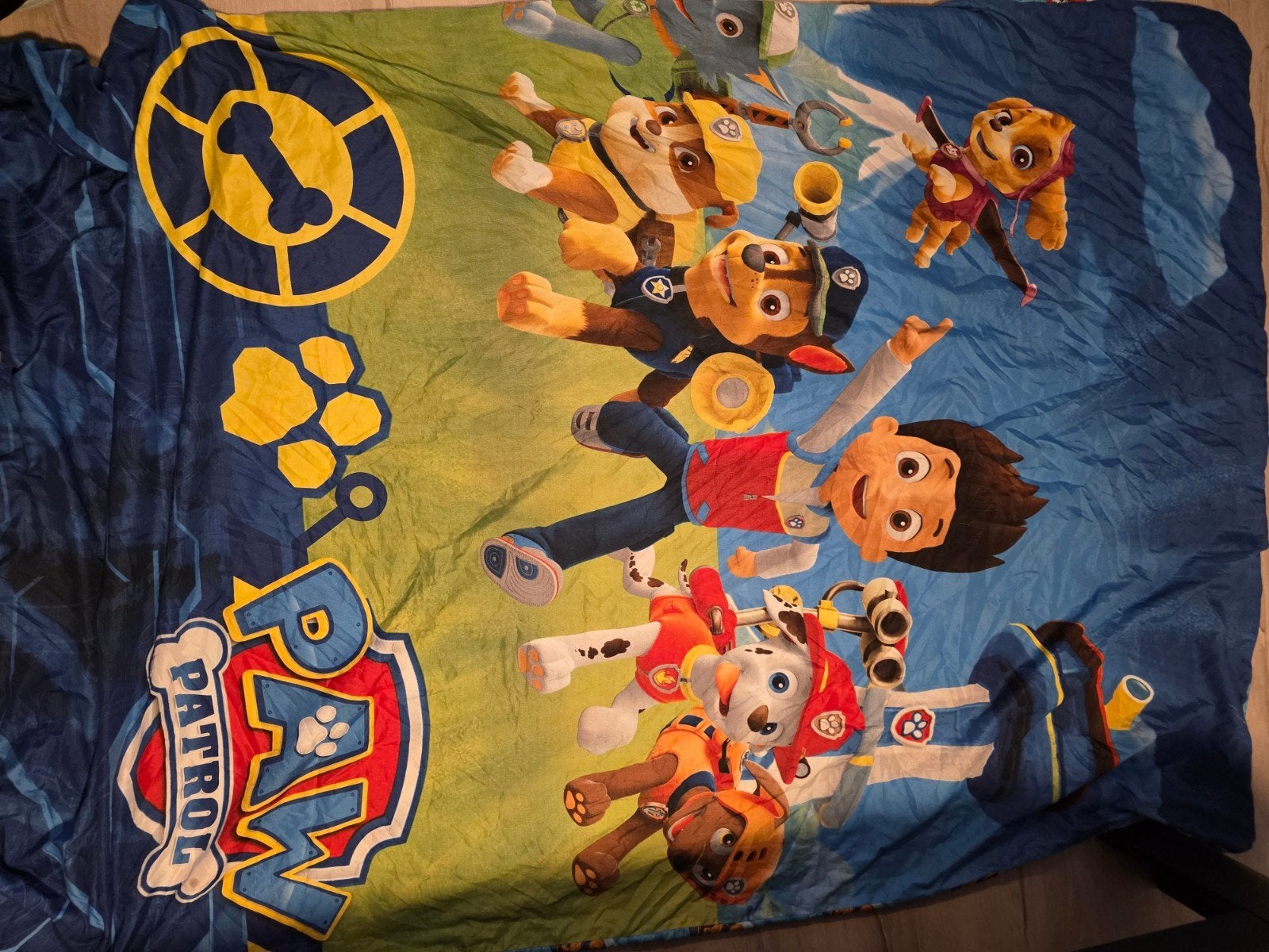 Paw Patrol Dekbedovertrek 1 Persoons - Heerlijk Zacht!, Overige merken, Ophalen of Verzenden, Zo goed als nieuw, Meerkleurig