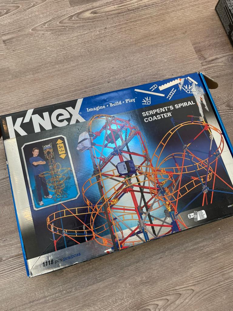 Te koop: K’nex achtbaan bouwpakket, Kinderen en Baby's, Speelgoed | Bouwstenen, Gebruikt, K'nex, Ophalen