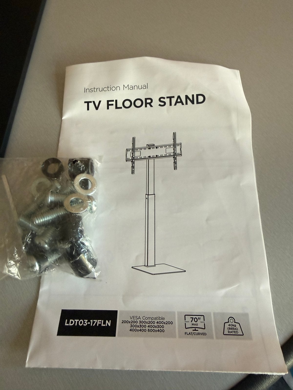 TV Vloerstandaard - Nieuw in doos, Ophalen, Minder dan 50 cm, 100 tot 150 cm, Nieuw