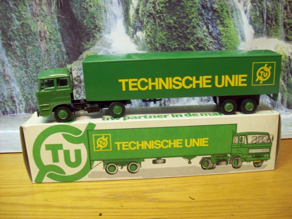Lion Toys - Daf 2800 - Technische Unie  100 jaar -  in doos, Ophalen of Verzenden, Zo goed als nieuw, Bus of Vrachtwagen, Lion Toys