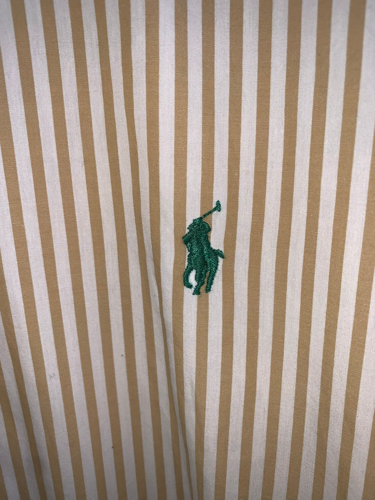 Polo Ralph Lauren gestreept overhemd - XXL, Kleding | Heren, Overhemden, Ophalen of Verzenden, Zo goed als nieuw, Beige, Overige halswijdtes
