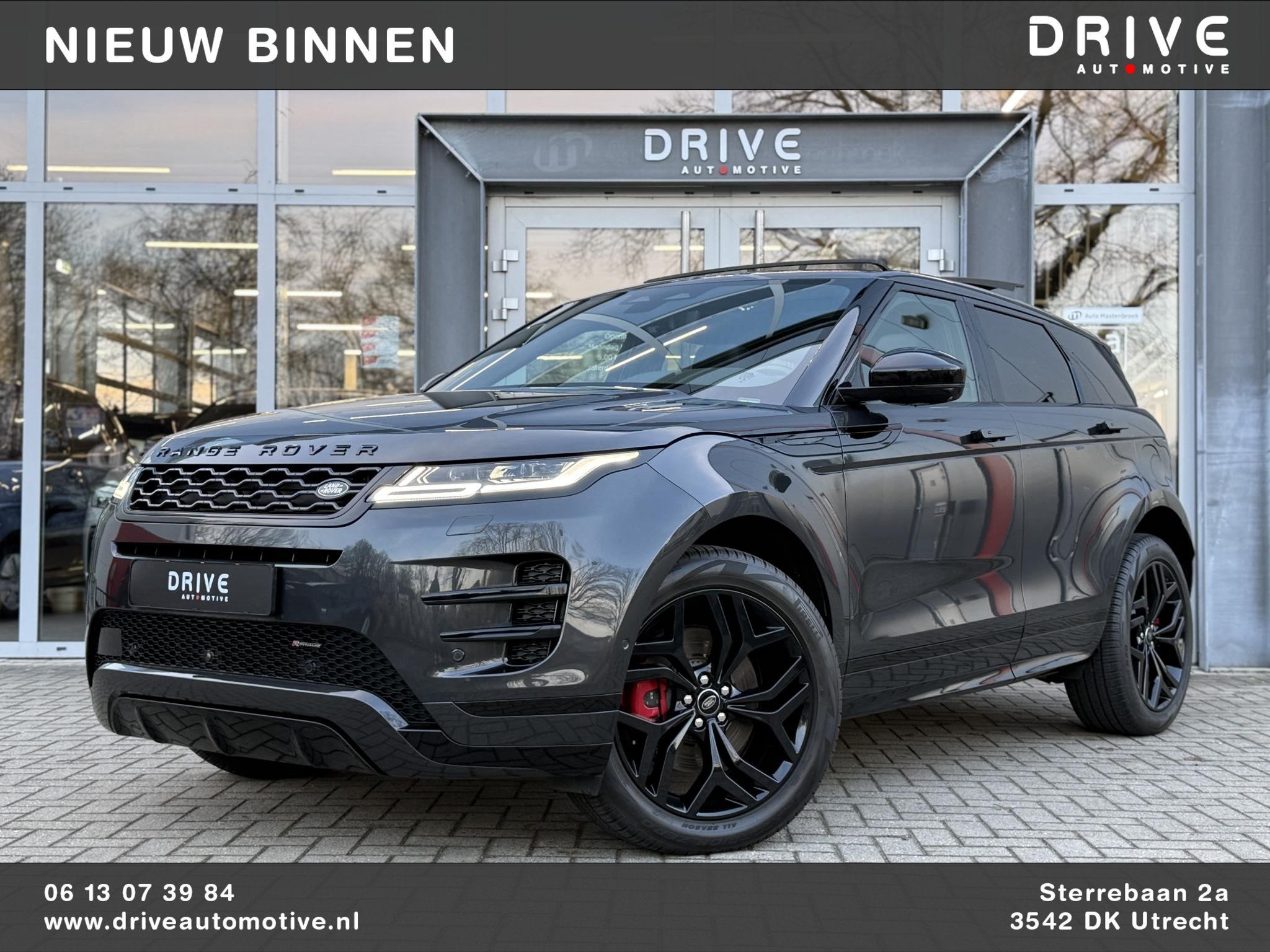 Land Rover Range Rover Evoque 1.5 P300e AWD R-Dynamic HSE Bl, Auto's, Land Rover, Automaat, Automatische klimaatregeling, Stof
