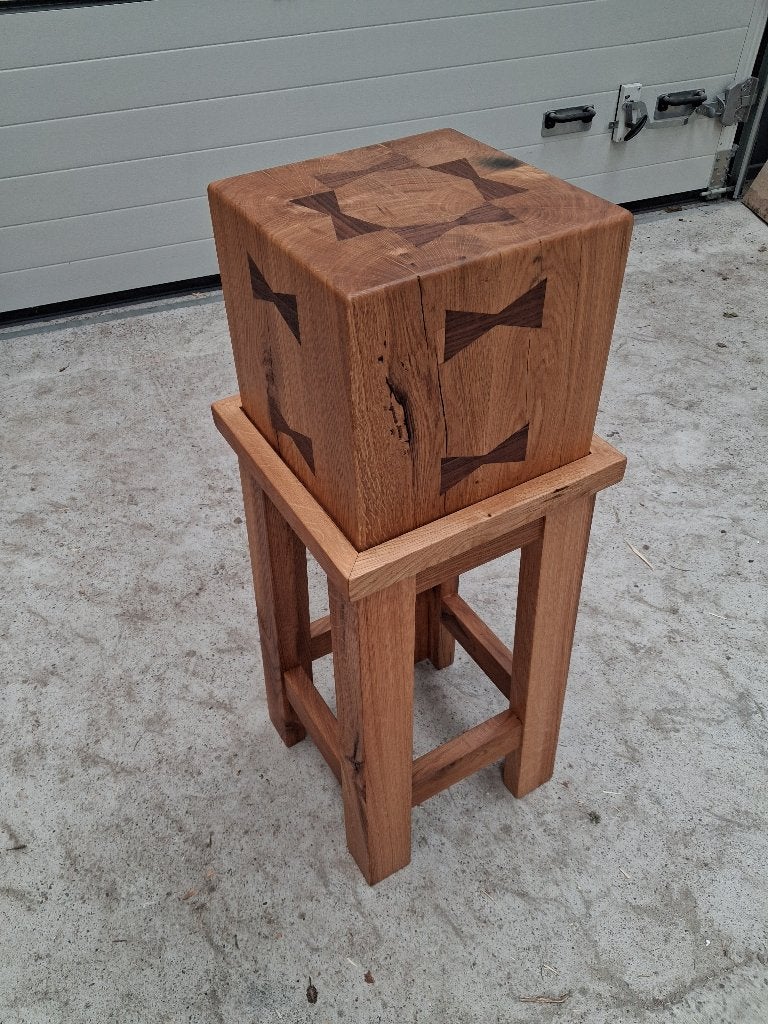 hakblok / bijzettafel, Minder dan 55 cm, Vierkant, Nieuw, Ophalen of Verzenden