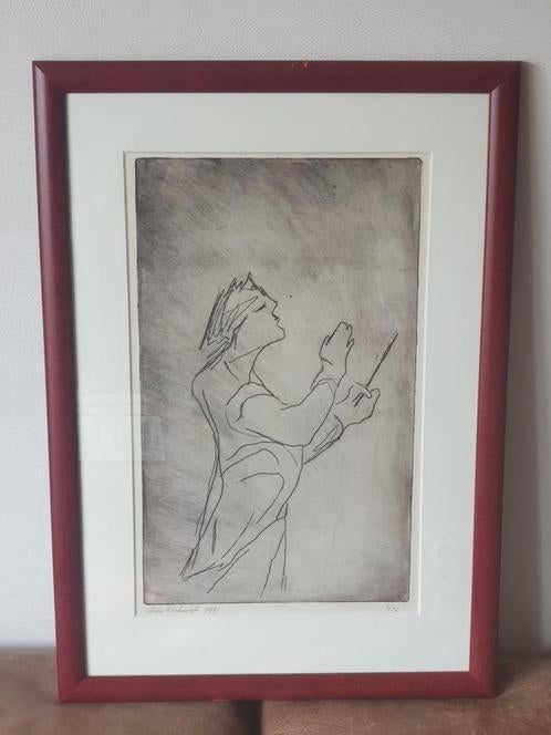 Ets Ria Halswijk de dirigent 2 / 12 genummerd en gesigneerd, Ophalen