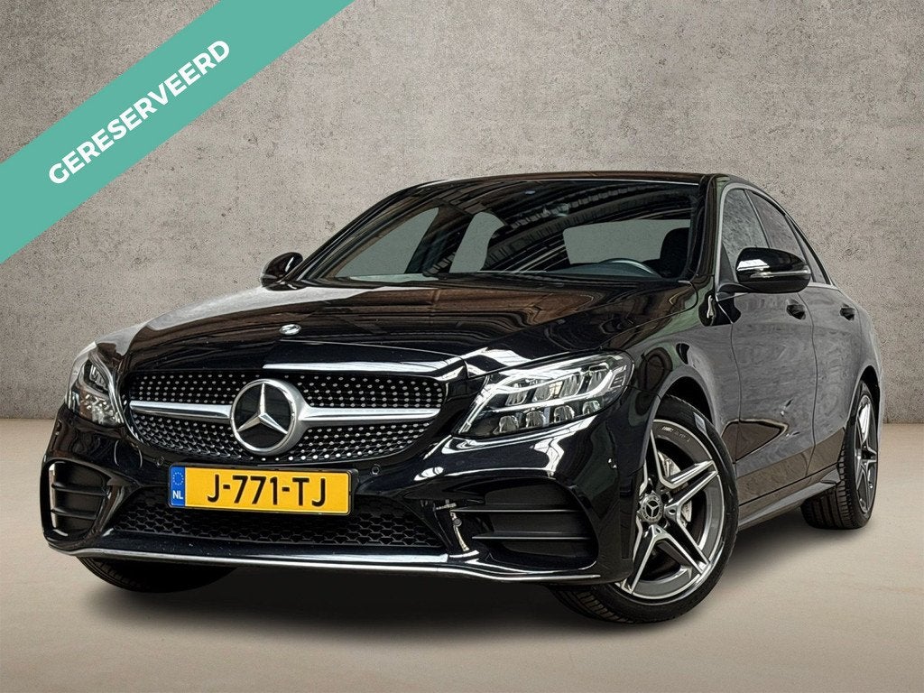 Mercedes-Benz C-Klasse 180 AMG Sport 156Pk Automaat (VIRTUAL, Auto's, Automaat, 12 maanden, Zwart, Sedan