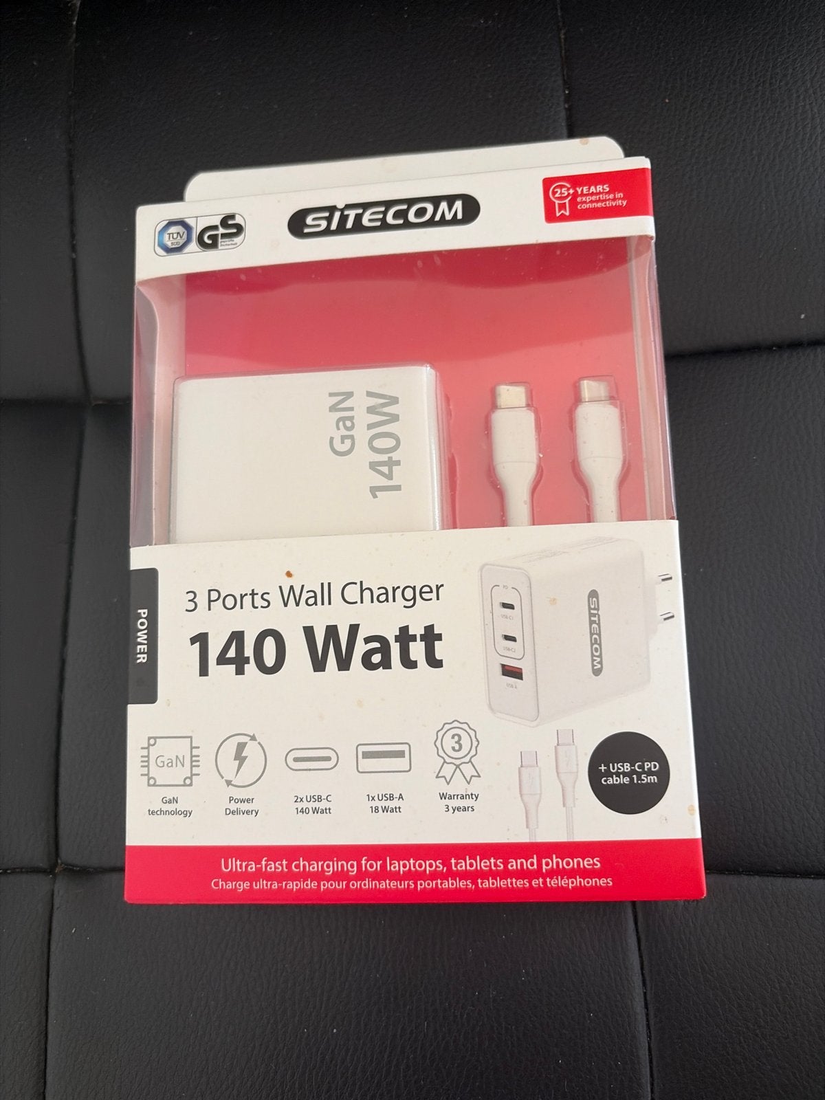 sitecom 140W GaN Oplader met 3 Poorten (USB-C & USB-A), Telecommunicatie, Mobiele telefoons | Telefoon-opladers, Ophalen, Universeel
