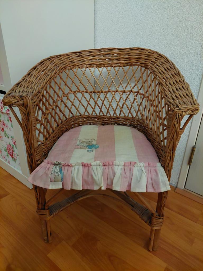 Rieten stoeltje voor kinderen - Vintage kinderstoel, Ophalen