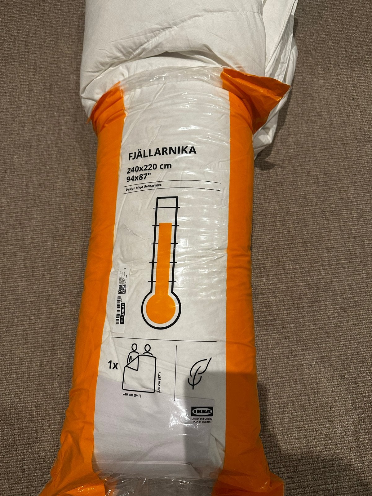 IKEA FJÄLLARNIKA Dekbed 240x220 cm nieuw, Huis en Inrichting, Slaapkamer | Beddengoed, Wit, Tweepersoons, Ophalen of Verzenden