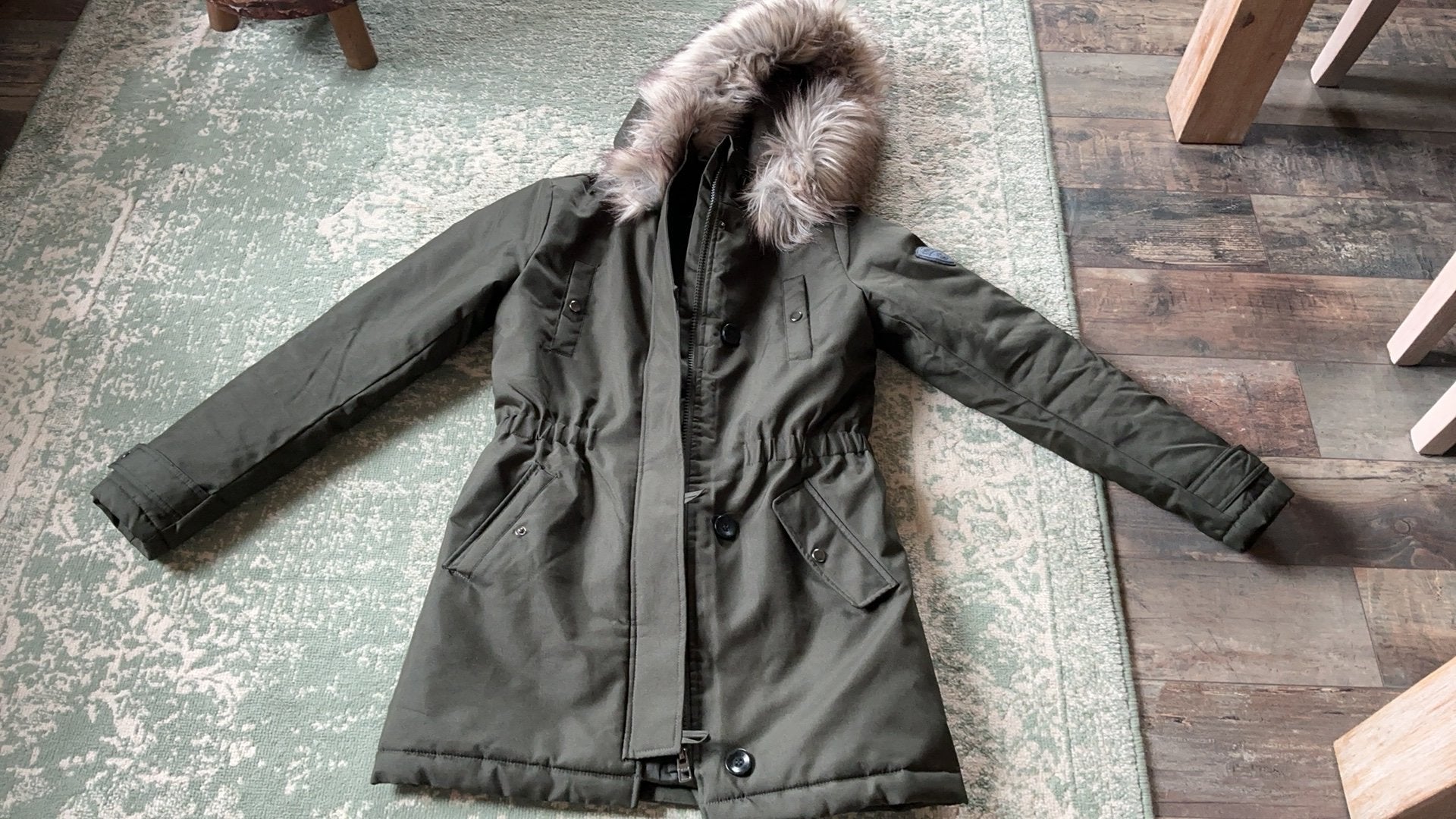 Only winterjas, Kleding | Dames, Ophalen of Verzenden, Zo goed als nieuw, Groen