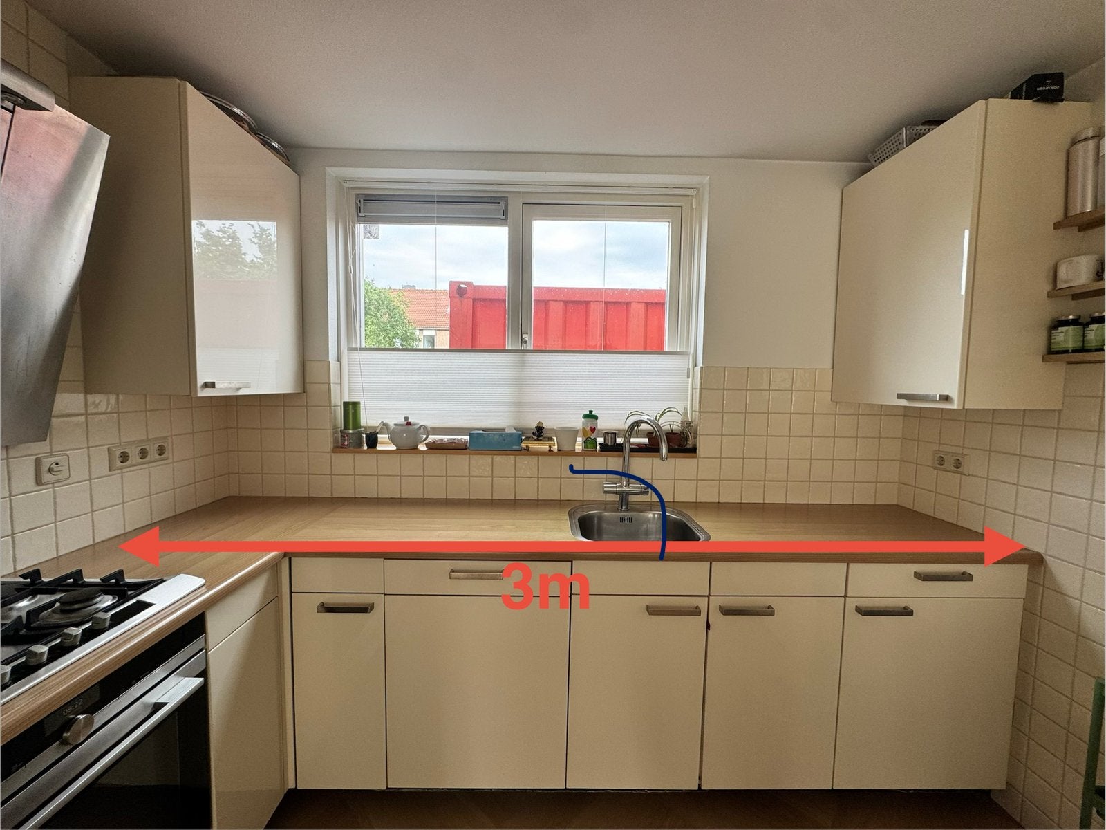 Keuken met Siemens apparatuur, Ophalen, Gebruikt, Hoekkeuken, Hout