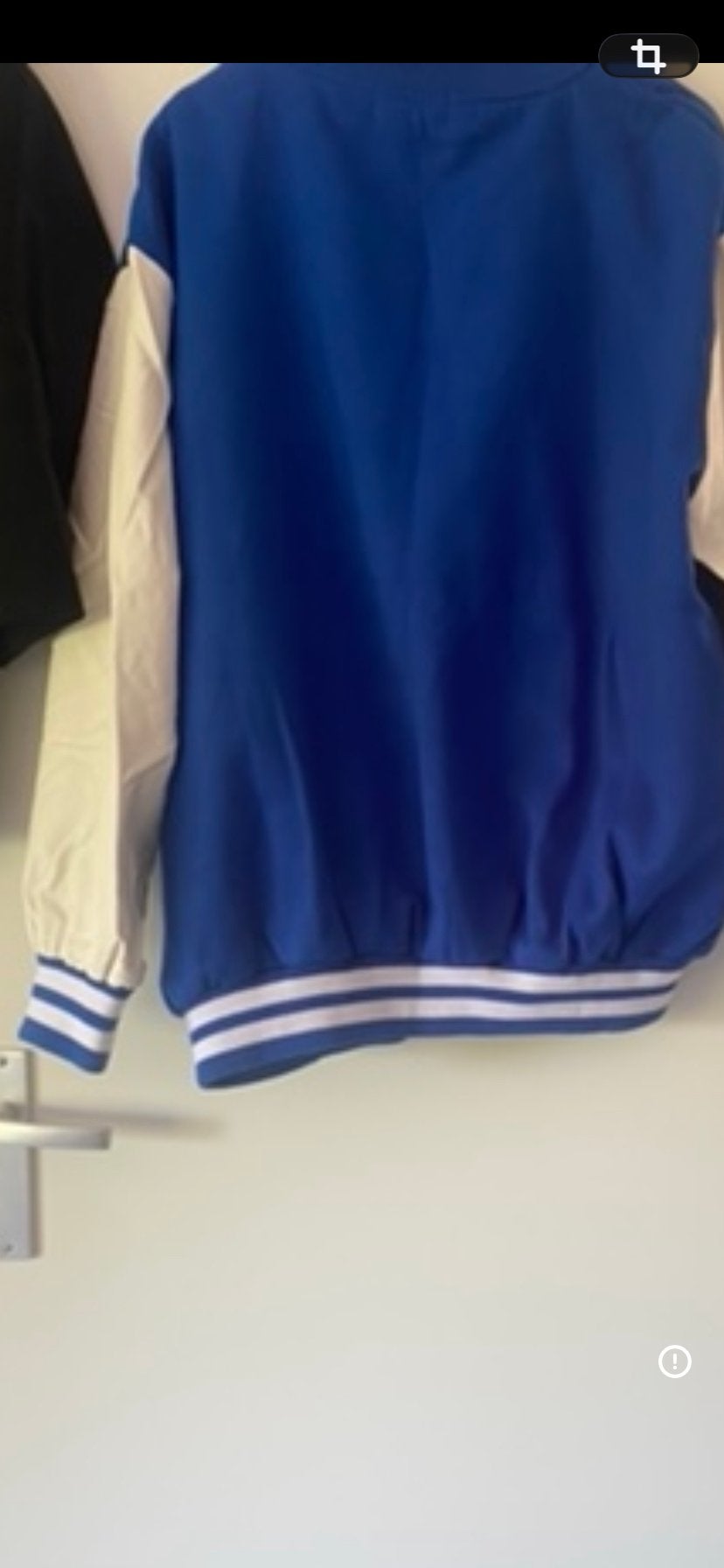 Stijlvolle Varsity Jacket - Blauw en Wit, Ophalen of Verzenden, Zo goed als nieuw, Maat 52/54 (L), Blauw