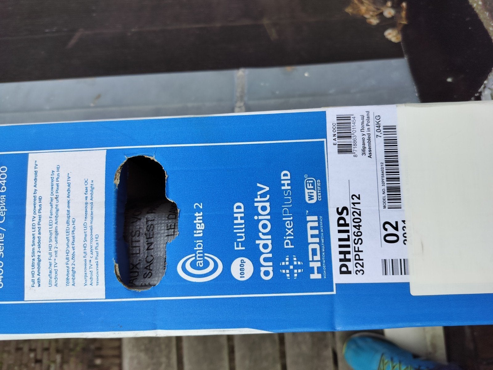 Philips 32PFS6402/12 Full HD Smart LED TV Ambilight, Philips, LED, 50 Hz, Zo goed als nieuw