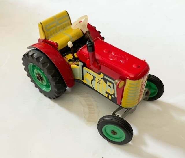 KDN (Zetor) Clockwork Tractor - blik jaren 60-70, Ophalen of Verzenden