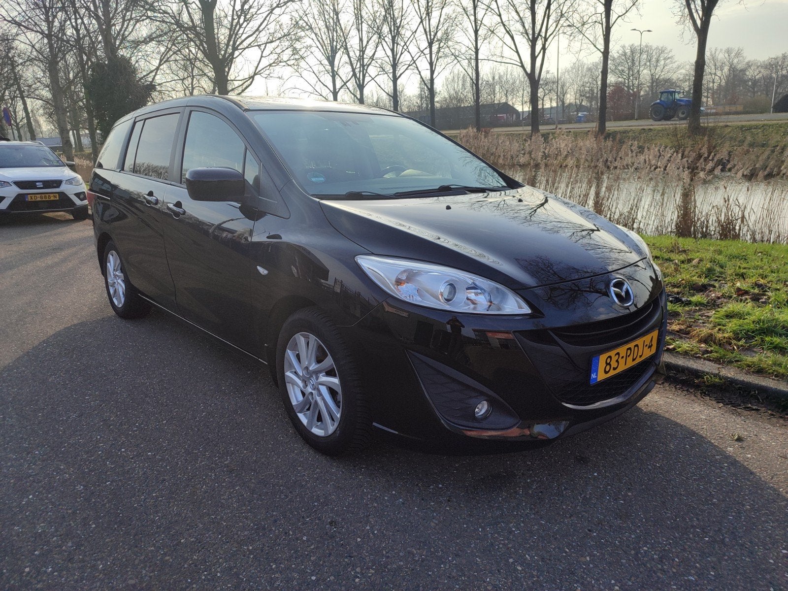 Mazda 5 1.8 115pk 2011 Zwart 7 persoons, Auto's, Mazda, Voorwielaandrijving, Stof, 4 cilinders, 7 stoelen