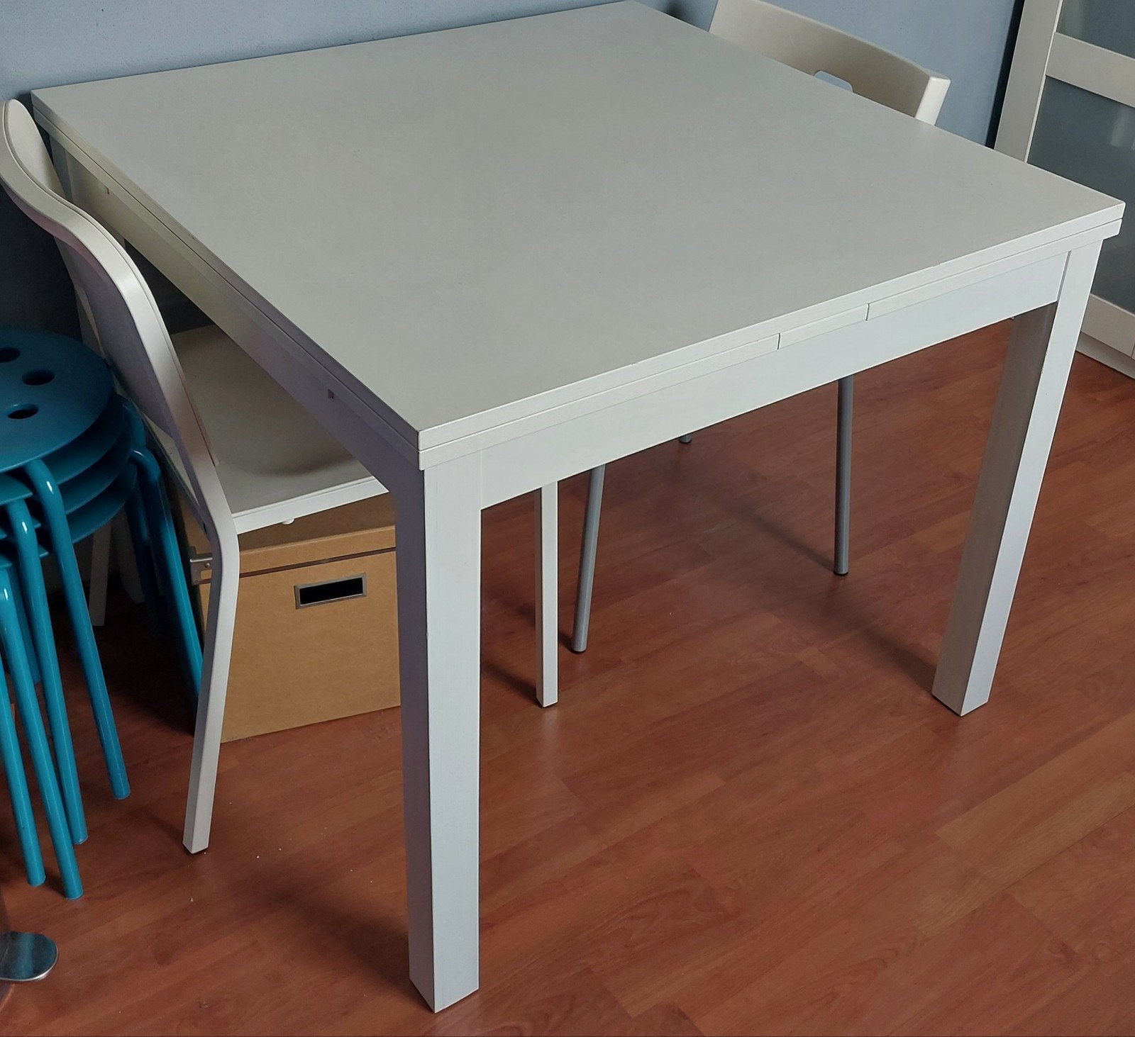 Ikea tafel, uittrekbaar wit, Ophalen, Rechthoekig, 150 tot 200 cm, 50 tot 100 cm